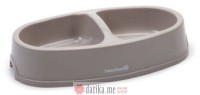 Beeztees POSUDA ZA PSE DVODJELNA BEŽ 2 x 13,5 cm - 400 ml