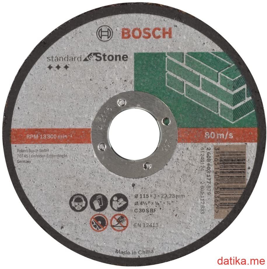Bosch Rezna ploča za kamen 115x3mm Standard ravna C24RBF