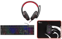 White Shark COMANCHE-3 Komplet Tast.+mis+podloga+slusalice