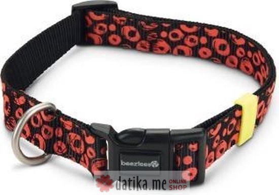 Beeztees OGRLICA ZA PSE SCRIBBLES BLACK 48-70X25CM