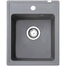 Metalac granitna usadna sudopera xQuadro 40 grafit 400x500 Ø90