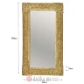 INART OGLEDALO WOODEN ANTIQUE GOLDEN 64Χ4Χ110