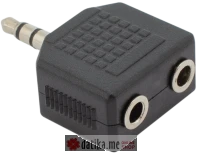 SBOX ADAPTER 3.5 mm Male-> 2 X 3.5 mm Female