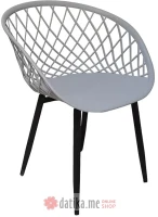 PAKKETO STOLICA Chair Ezra I pakoworld PP gray-black leg