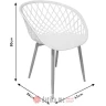 PAKKETO STOLICA Chair Ezra I pakoworld PP gray-black leg