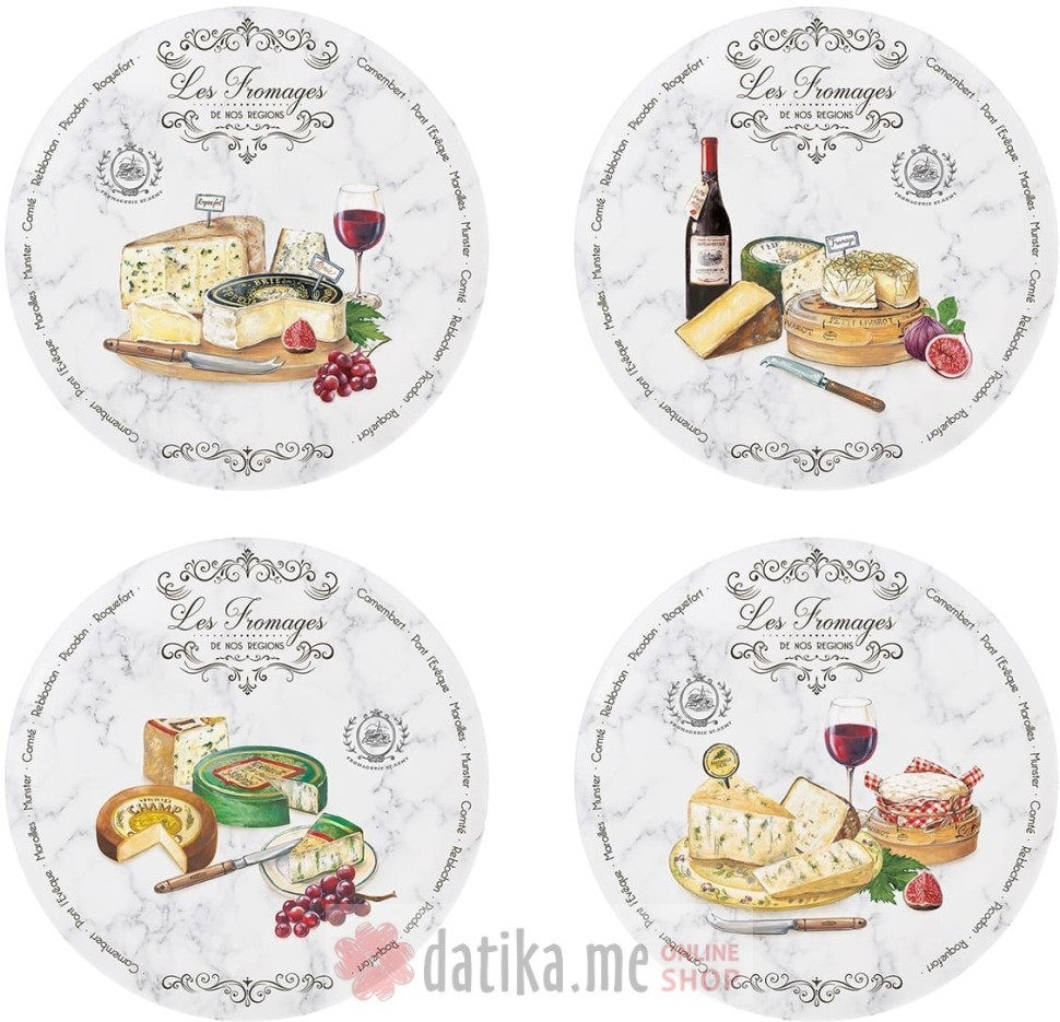 EASY LIFE SET 4 TANJIRA 19cm LES FROMAGES