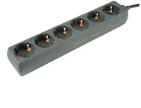 ROLINE Produzni kabal sa 6 uticnica, 1.5m, max. cap. 3600W, max volt. 250V AC - crni