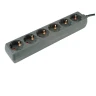 ROLINE Produzni kabal sa 6 uticnica, 1.5m, max. cap. 3600W, max volt. 250V AC - crni