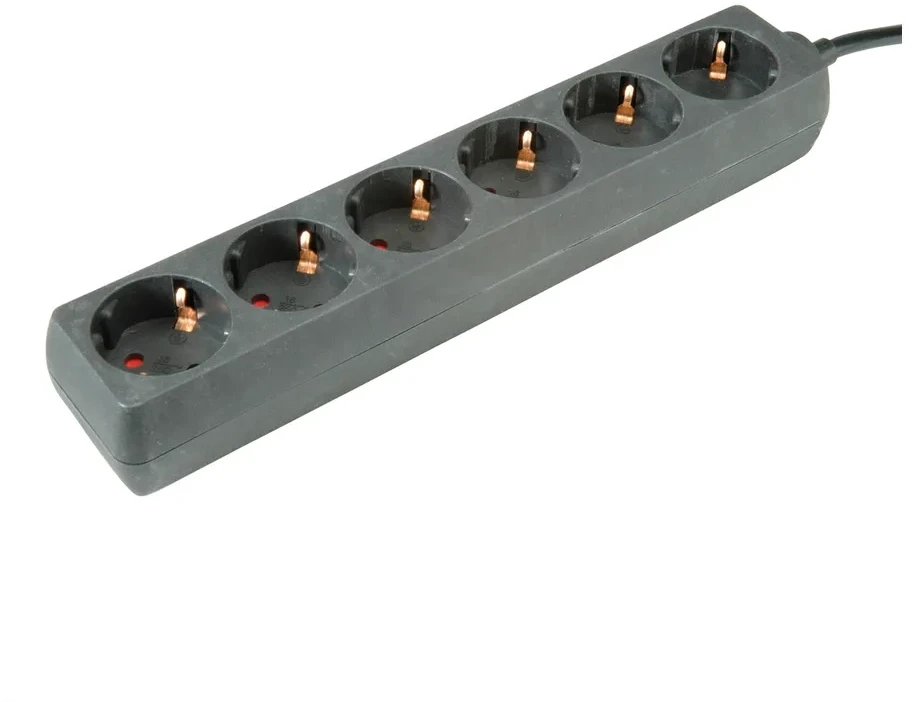 ROLINE Produzni kabal sa 6 uticnica, 1.5m, max. cap. 3600W, max volt. 250V AC - crni