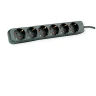 ROLINE Produzni kabal sa 6 uticnica, 1.5m, max. cap. 3600W, max volt. 250V AC - crni