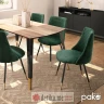 PAKKETO STOLICA Chair Giselle pakoworld velvet green leg black-golden