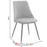 PAKKETO STOLICA Chair Giselle pakoworld velvet green leg black-golden