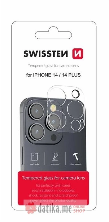 Swissten Zaštitno staklo za kameru, iPhone 14 / 14 Plus