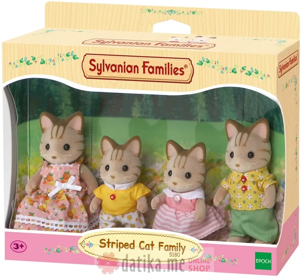Epoch Igracka Sylvanian, porodica prugastih mackica