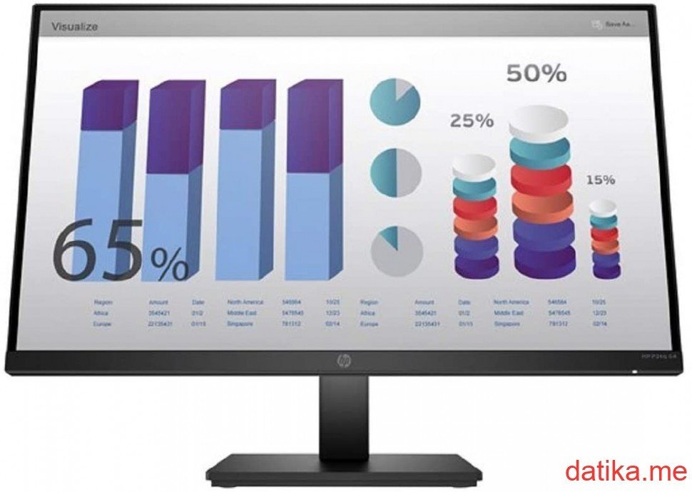 HP P24q G4 23.8" QHD (2560 x 1440) IPS monitor, 8MB10AA