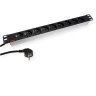 ROLINE PDU for Cabinet, 9x socket, 45°, 16A, Aluminium, 2 m в Черногории
