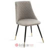 PAKKETO STOLICA Chair Giselle pakoworld velvet grey leg black-golden