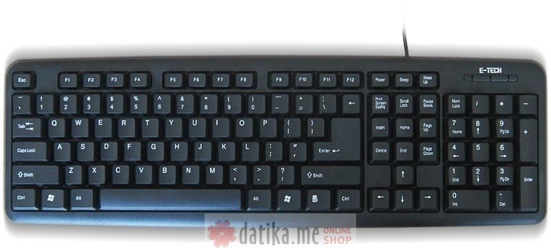 Etech E-5050 USB YU crna tastatura 