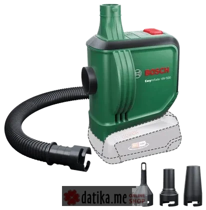 BOSCH Pumpa akumulatorska za naduvavanje 18V EasyInflate 18V-500 (Solo verzija bez baterije i punjača) в Черногории