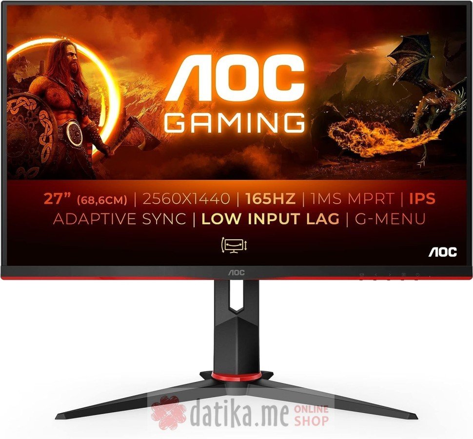 AOC Q27G2S 27" QHD (2560x1440) IPS 165Hz 1ms MPRT Gaming monitor