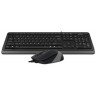 A4 TECH F1010 FSTYLER USB US tastatura + USB miš (Black-Grey) 