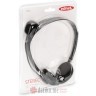 Ednet Slušalice Multimedia stereo headset with microphone Black