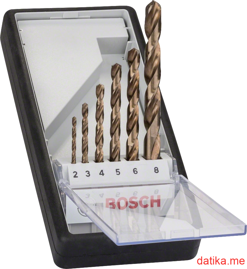 Bosch Burgije za metal HSS-Co 2-8mm DIN 338 u setu 6 kom в Черногории