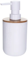Bathroom Collection Dozer za tečni sapun bijeli sa bambus rubom 300ml