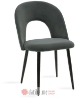 PAKKETO STOLICA Chair Jonah pakoworld velvet anthracite-black legs