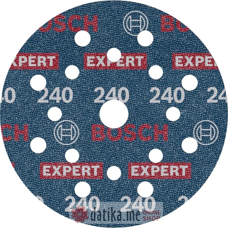 BOSCH Brusni disk za razne materijale 125mm, 6/1 G240 EXPERT O780