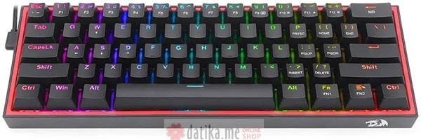 Redragon Tastatura Gaming Fizz RGB Black