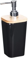 Bathroom Collection Dozer za tečni sapun crni sa bambus rubom 300ml
