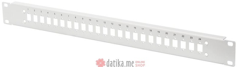 Digitus FO front panel, 1U, 24x LC DX, fixed grey (RAL 7035)