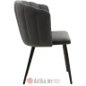 PAKKETO STOLICA Esme pakoworld metal black legs - velvet in anthracite color