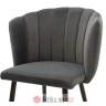 PAKKETO STOLICA Esme pakoworld metal black legs - velvet in anthracite color