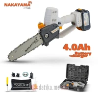NAKAYAMA Testera lancana akumulatorska 20cm/1x21V ,4Ah Liion 