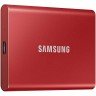 Samsung 1TB External Portable SSD T7 (Metallic Red) USB 3.2 Gen 2, MU-PC1T0R/WW 