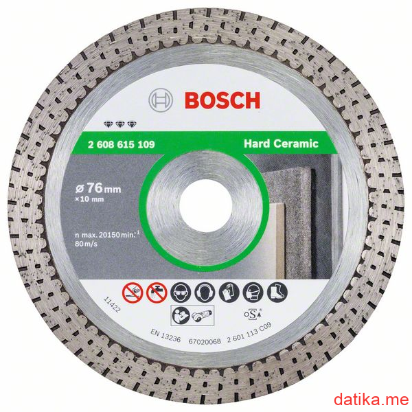 Bosch dijamantski disk za sečenje Best for Hard Ceramic 76k1.9k10 mm​ in Podgorica Montenegro