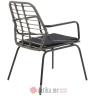 PAKKETO STOLICA Garden Naoki pakoworld pe gray-metal black