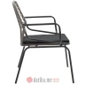 PAKKETO STOLICA Garden Naoki pakoworld pe gray-metal black
