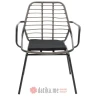 PAKKETO STOLICA Garden Naoki pakoworld pe gray-metal black