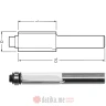 Makita  D-47737 Ravno konturno glodalo sa dva zupca 55.7x12.7x13mm