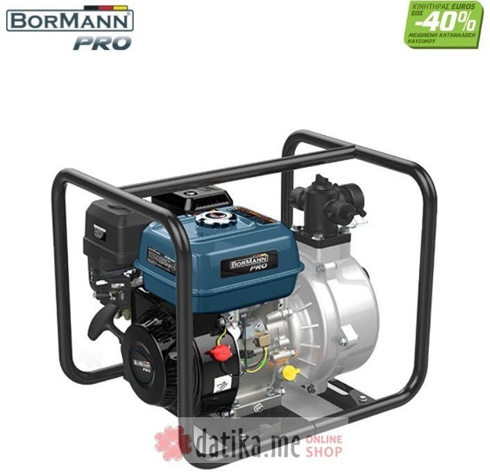 Bormann BGB1080 Pumpa motorna benzin 4T 6.5HP/196cc, 82m ,300L/min 
