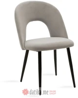 PAKKETO Stolica Jonah pakoworld velvet grey-black legs