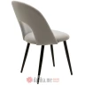 PAKKETO Stolica Jonah pakoworld velvet grey-black legs