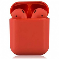 InPods Bluetooth 12 Crvene slusalice bezicne, mikrofon.