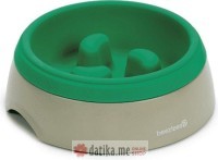 Beeztees POSUDA MELA SLOW GREEN/GREY 17.5CM