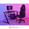 Trust Luminus Pro RGB Gaming Desk/Black/150kg/740x600x1200mm/Cupholder/Headphone hook/Mousepad