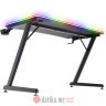 Trust Luminus Pro RGB Gaming Desk/Black/150kg/740x600x1200mm/Cupholder/Headphone hook/Mousepad