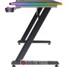 Trust Luminus Pro RGB Gaming Desk/Black/150kg/740x600x1200mm/Cupholder/Headphone hook/Mousepad